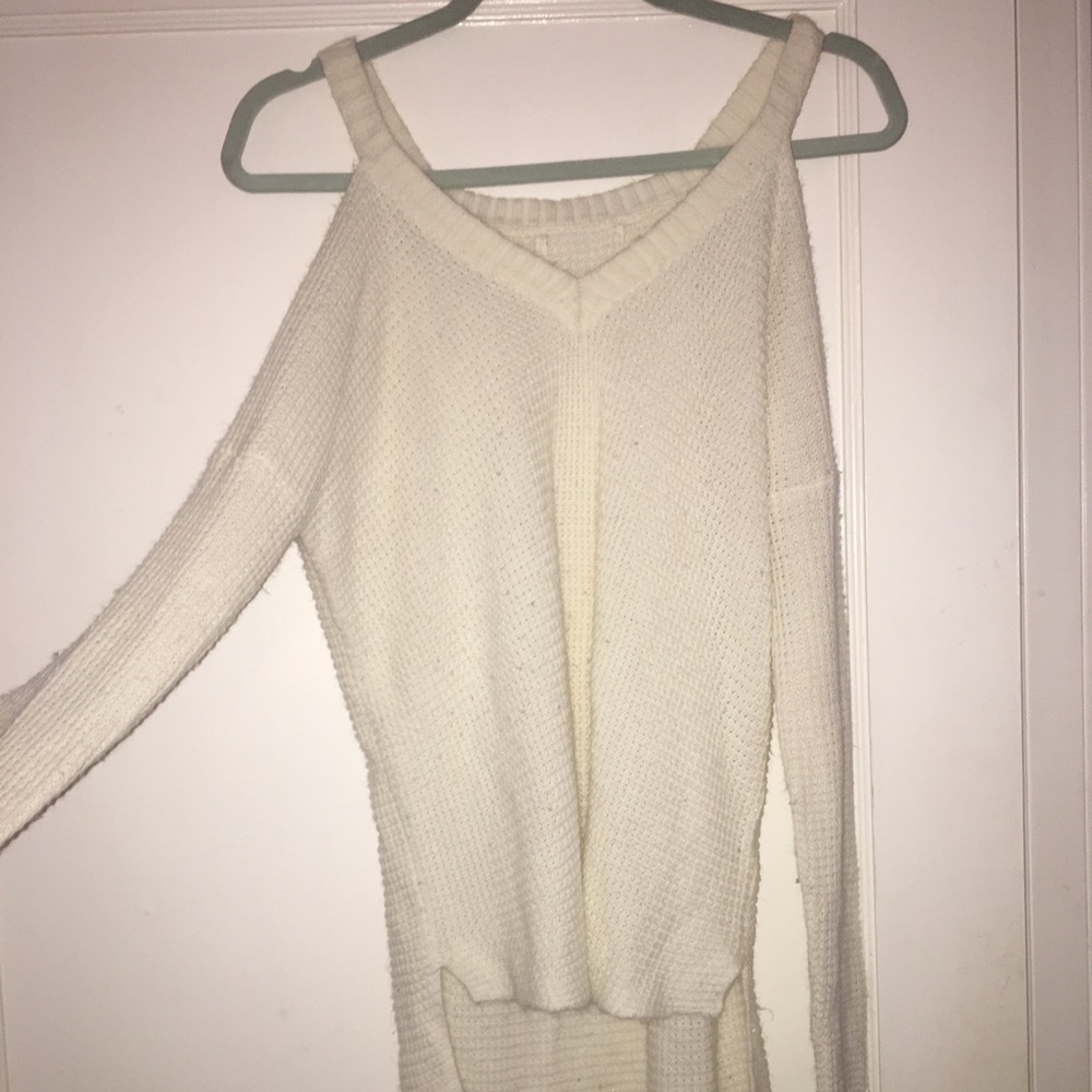 off the shoulder sweater